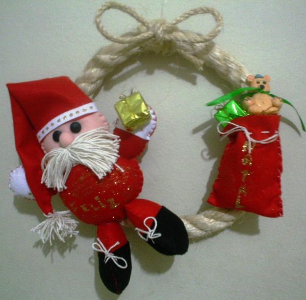 Guirlanda Corda Papai Noel